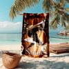 Personalized customized proof beach towel with Attack on Titan  pattern - soft, absorbent, quick-drying, perfect swimming, camping&bathing