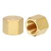 Brass Compression Cap Fitting Stop Valve Cap 1/8" Hex Thread Pipe Fitting Flare