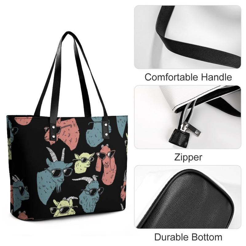Tote Handbag Shoulder Handbag Large Capacity Trendy Niche Digital Color Printing Tote Bag