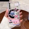 Jelly Casing For Huawei P Smart 2021 / Huawei y7a Funda Clear Silicone Soft TPU Back Cover Cute Cat Rabbit Heart Protective Case