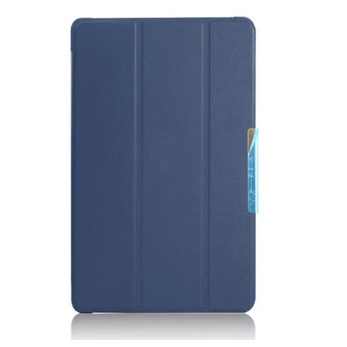 

For Funda Galaxy Tab A 7.0 (2016) Case Slim Folding Stand Cover for Samsung SM-T280 SM-T285 7 Tablet Hard Back SM-T280 SM-T285 темно-синього кольору