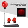 Kid Adjustable Punching Ball Bag Boxing With Light Set 82cm-123cm With Gloves