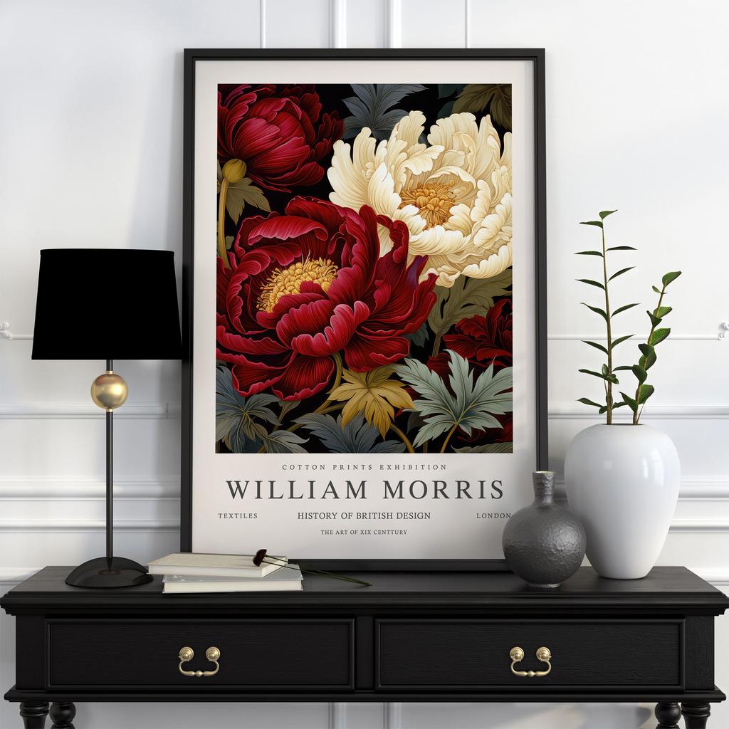 Neutral William Morris Poster Picture Botanical Animals Canvas Prints Vintage Wall Art Decorations for Living Room Exhibition