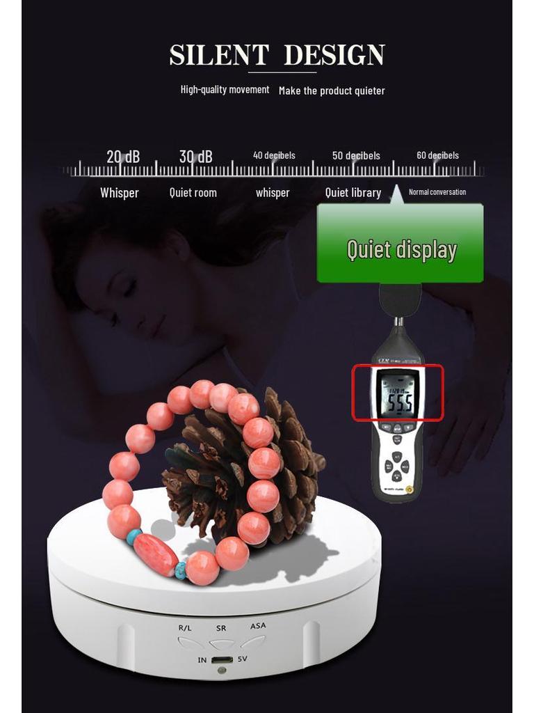 Supporto girevole a 360° con ricarica USB per Live Streaming e Accessori Video