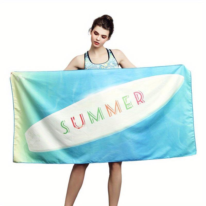 

Beach Towel Summer Surfboard Printed Pattern Sun Protection Windproof Suitable For Swimming Pool Camping Travel Blanket W40*H60(CM)