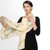 Silk Scarf Streamer Calla Lily Print Women'S Mulberry Silk Silk Scarf Georgette Satin Shawl Elegant Silk