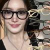 Fashion Round Frame Glasses Retro Aesthetics Modern Style Anti Blue Light Round Eyewear Vintage Black Leopard Frame Eye Glasses
