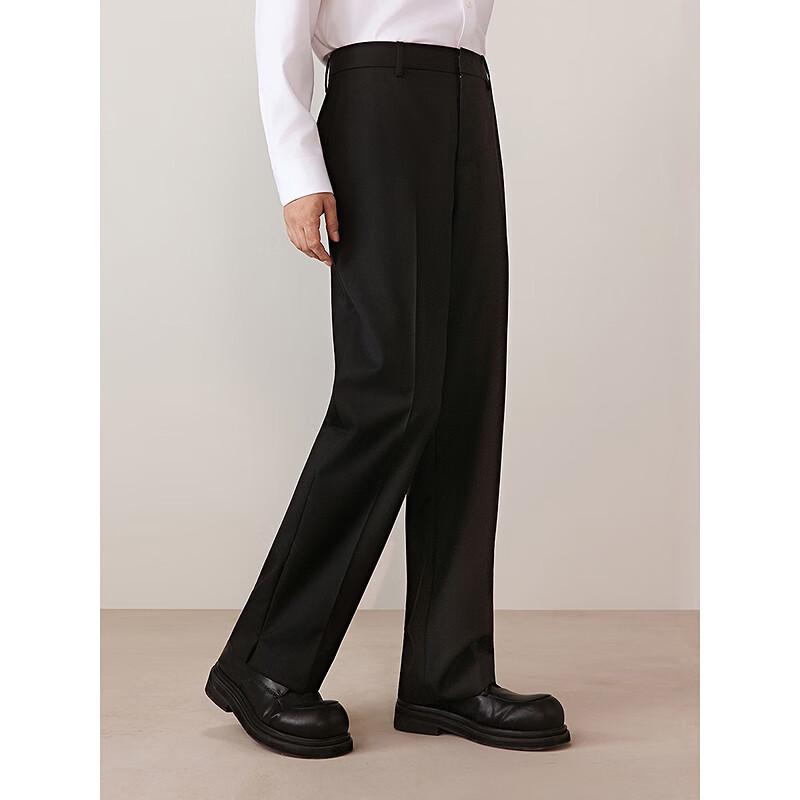 GXG Men's Wool Blend Straight-Leg Pants