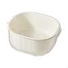 2 Layer Vegetable Washing Basket Kitchen Strainer Colander Bowl, In 1 Cleaning Drain