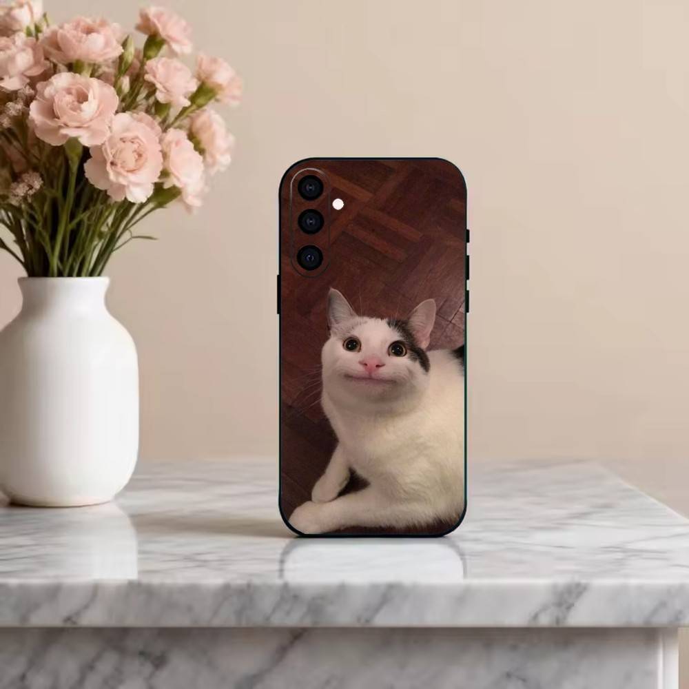 F-Funny C-Cat C-Cute Phone Case For Samsung Galaxy A73,A72,A71,A70,A53,A52,A51,Others Soft Black Cover