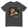 Yorkie Drinking Beer Funny Dog Meme TShirt