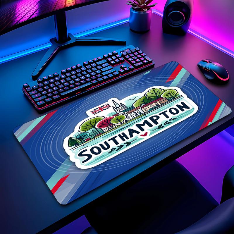 Southampton Football Pattern Mouse Pad Non?Slip Rubber Base Gaming Mousepad For Desk Office Home