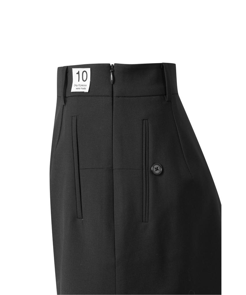 RECODE Asymmetric Draped Skirt_Rqkam25548Bkx