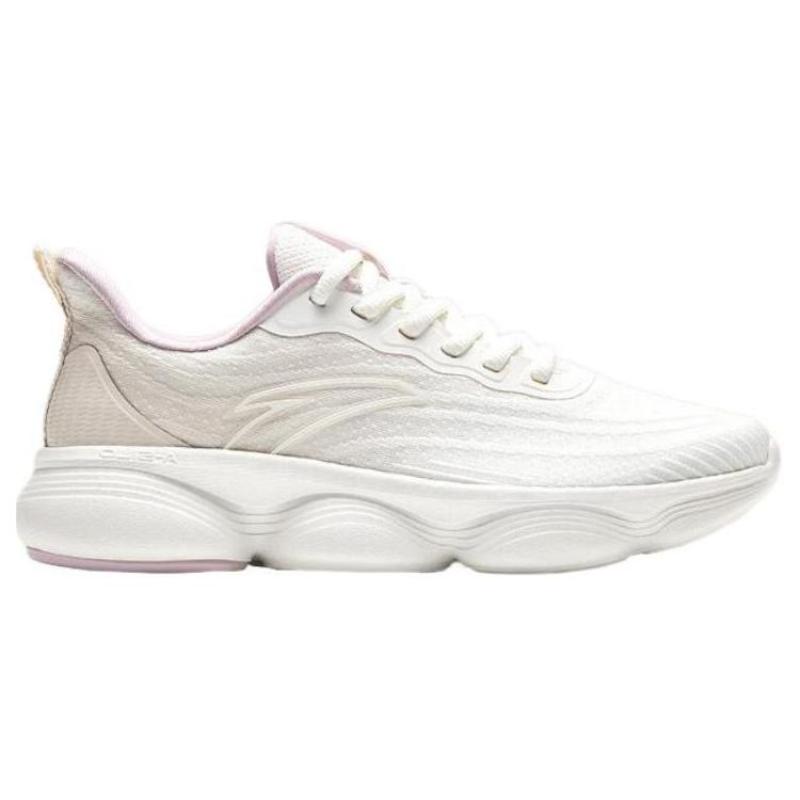 Anta Soft Column Anti Slip Wear Resistant Low Top Running Shoes Women's White Gray Sneakers 922335572-3