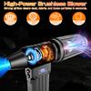 Multi-scenario Use Electric Air Duster Jet Fan Turbo Blower Cleaning Blowing Tool 110000RPM Blow And Suction 2 In 1 Blow Snow With Outlet Nozzles