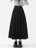 Women’s Pleated Skirt Preppy Style High Waist A Line Mid-length Skirts Vintage Casual Y2k Clothing Autumn