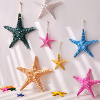 Wisząca Dekoracja Rozgwiazda Ozdoba Rozgwiazda Wybrzeże Dekoracja Plażowa Żywiczny Wisiorek Rozgwiazda do Domu Sypialni Salonu Tło Ściana na Ślub nad Morzem
