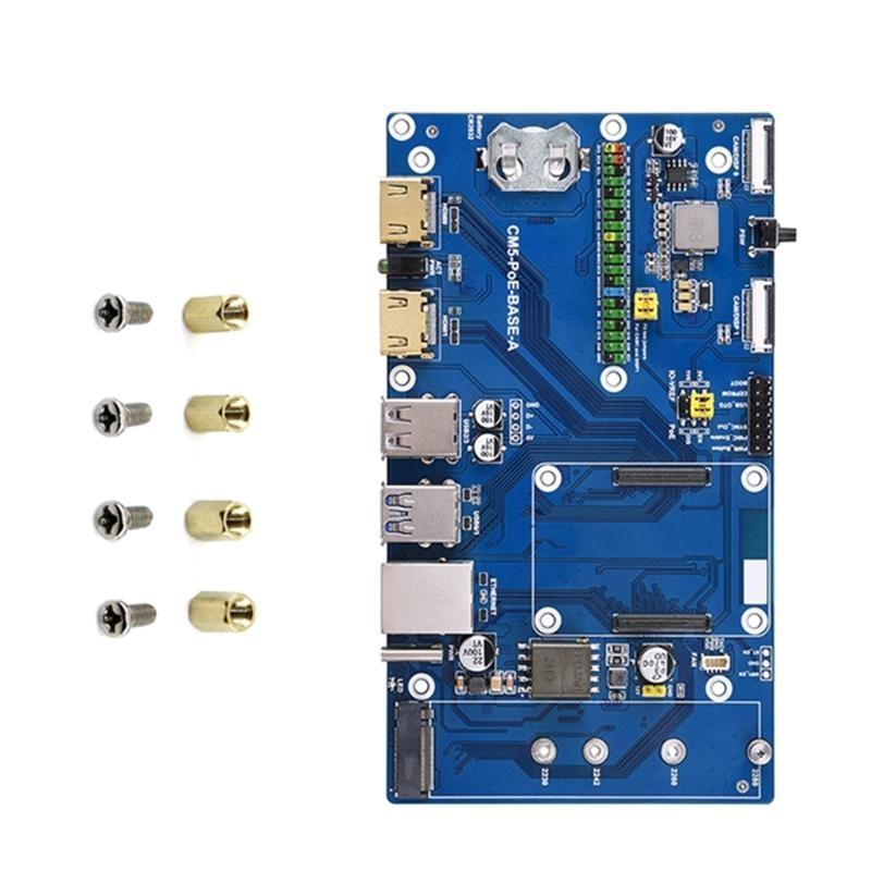 Compute Module 5 Expansion Board Supports M.2 NVMe Solid Disk and Type C Power Supply Enhances Performances