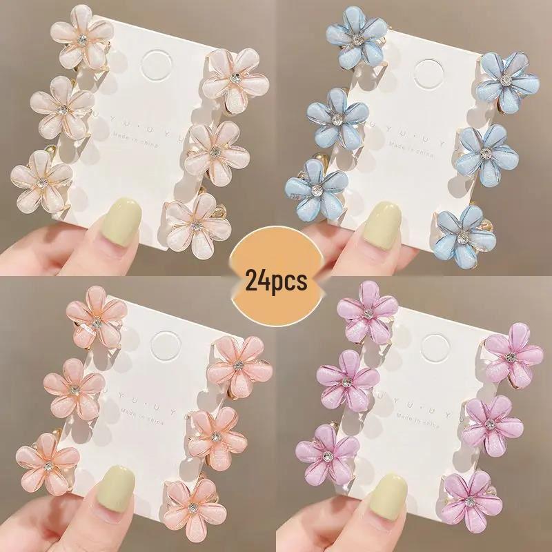 2023 Summer Camellia Mini Hair Claw Clip for Girls