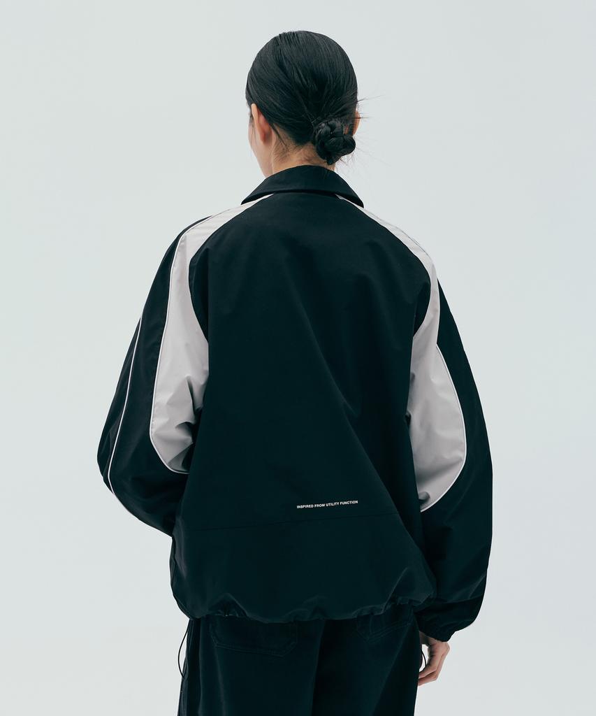 Cgp Contrast Tech Collar Short Jacket_Black