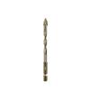 Yellow Coated Four Flute Eccentric Serrated Dry Drill Bit for Full Ceramic Glass Marble Concrete Sharp Sawtooth Cutting Head