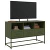 TV Stand In Olive Green 100.5 X 39 X 60.5 Cm Steel