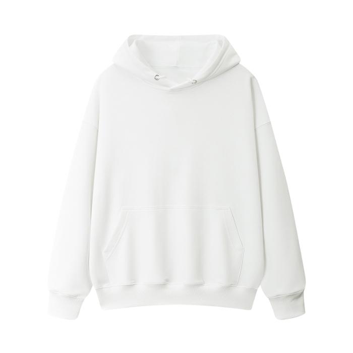 autumn Large size 330g Cotton thin Hooded Sweater Men's casual oversized Pullovers Hoodie Women Sweatshirt male solid all-match streetwear UNISEX