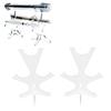 2Pcs Length Adjustable Sword Display Stand Acrylic Adjustable Sword Holder  For Collections