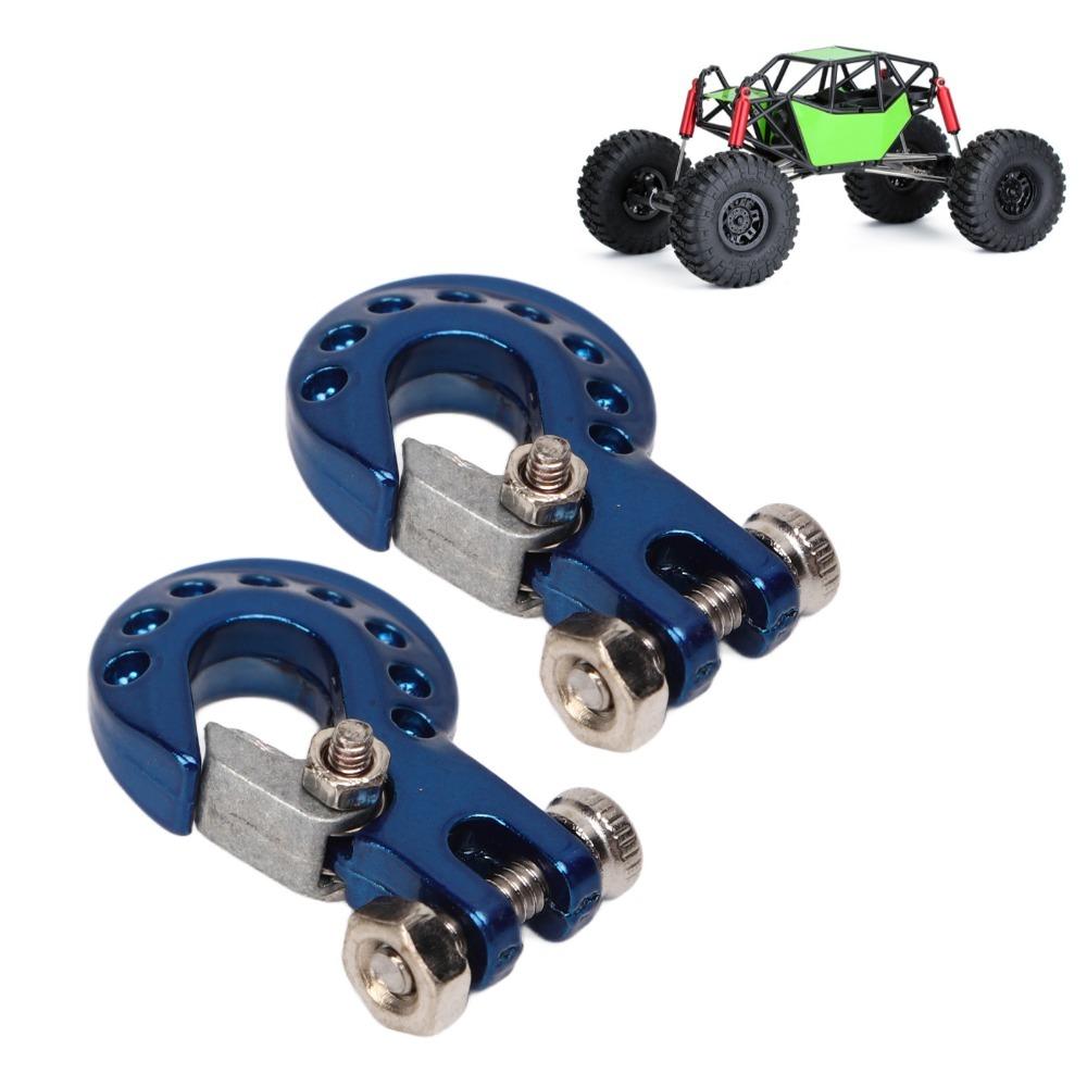 2Pcs Aluminum Alloy RC Trailer Hook for SCX10/D90/D110/TF2/TRX4/Tamiya CC01 Climbing Car