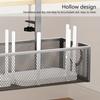 Hanging Wire Basket Under Shelf Organizer Desk Storage Solution For Kitchen Office Pantries Bathroom And Closet