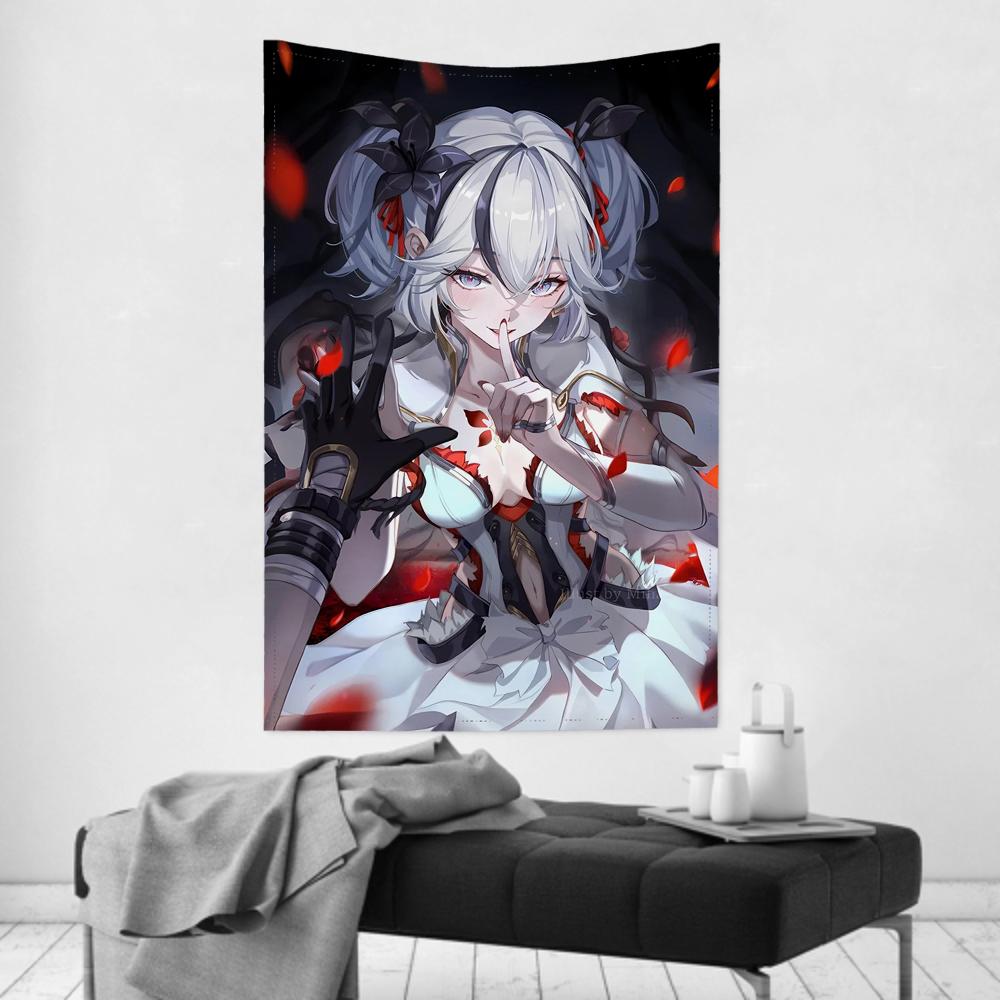 Camelya Game WWuthering Waves Tapestry Room Decor Wall Cloth Party Hanging Background Room Decor Baby Room