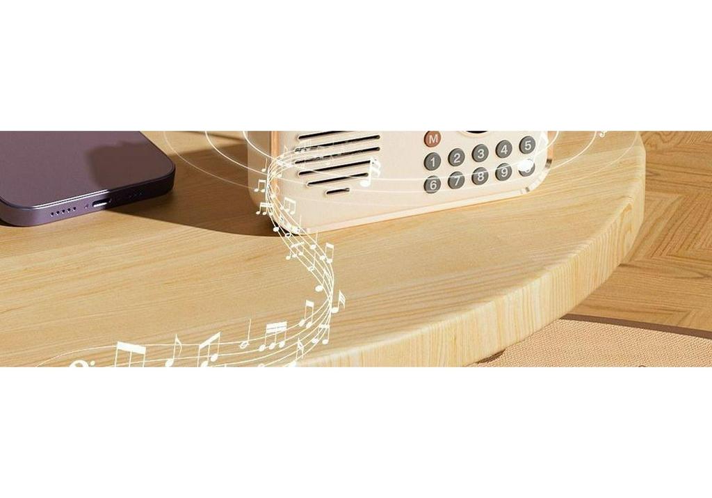 Rechargeable Outdoor Multi-Portable Speaker Radio with Digital Song Selection for Young Listeners