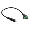 3.5mm Stereo Sound Male Jacks To 3 Pin AV Screw Terminals Adapters Cable With Gold Plateds Connectors 30cm