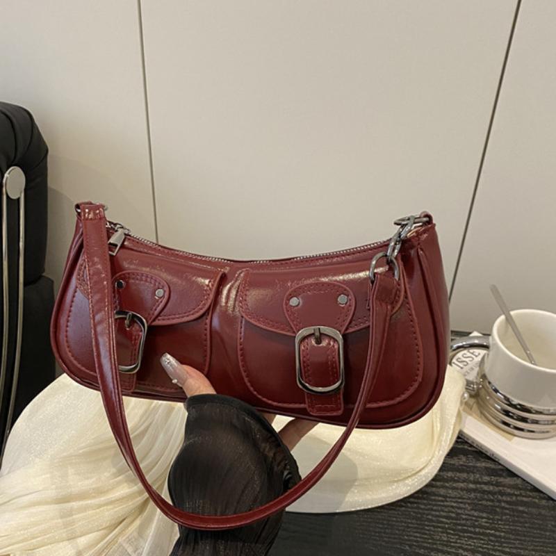 Y2k Achseltasche Kleine Quadratische Tasche Fashi Einfach Lässig Mehrere Taschen Damen Umhängetasche Fashi Street Pendler Einfarbige Tasche