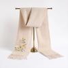 Hangsilu Pure Wool Embroidered Scarf, Soft Wrap for Women, Birthday Gift for Wife Or Mother, Practical Gift Box for Holidays