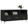 VidaXL Meuble TV noir 102x36x50 cm bois d'ingénierie 829005