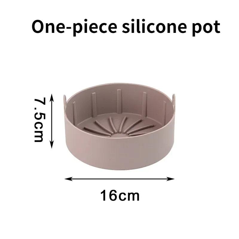 New Silicone Pot Multifunctional Air Fryers Accessories Bread Fried Chicken Pizza Basket Baking Tray Non Stick Baking Bakefor