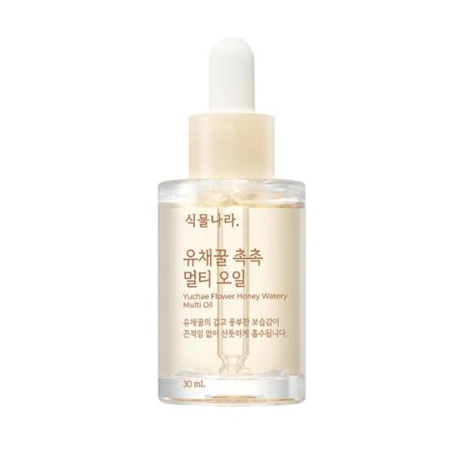 Shingmulnara Yuchae Flower Honey Watery Multi Oil 30mL | Presenting Hydrated Texture, Brightening, Smoothing Texture 30mL 1p