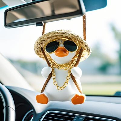 Car Pendant Swing Duck Car Rearview Mirror Pendant Car Pendant Car Pendant