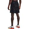 Under Armour Project Rock Johnson Logo Print Straight-Leg Sports Shorts Men Bottoms Black 1377438-001