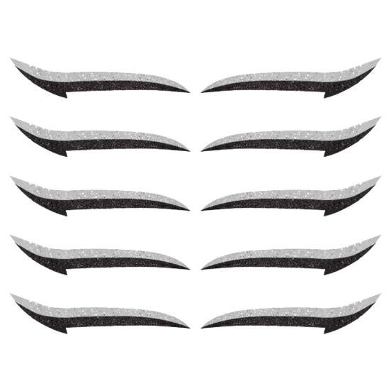 Beauty Top 5 Pairs/Sheet Eyeliner Reusable Double Plastic Self-adhesive Eyeshadow Sticker