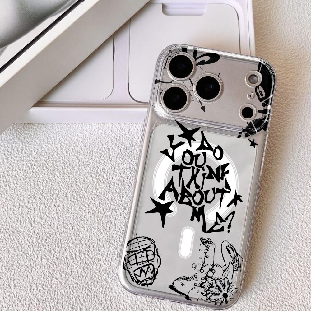 

Epc ATP Album By Nsqk Phone Case For iPhone 17 16 15 14 13 12 Pro Max Plus With Magnetic Crystal Clear Case Wireless Charge iPhone Air