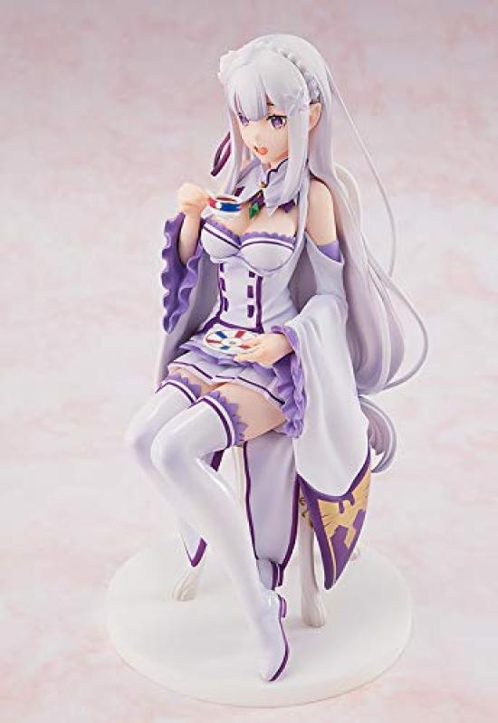 KDcolle Starting Life In Another World Emilia Tea Party Scale ABS PVC Complete Figure ReZero - Ver. 1/7 & Pre-painted