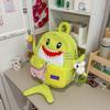 Schoolbag Creative Funny Backpack 1011 New Large Capacity Cartoon Shark Casual Travel Bag Men's and Women's Backpack Tide