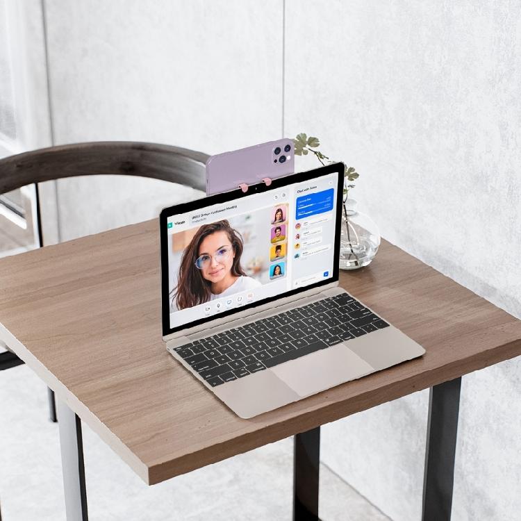 Laptop Mount Phone Stand Aluminium Alloy Notebook Extension Phone Mount Bracket