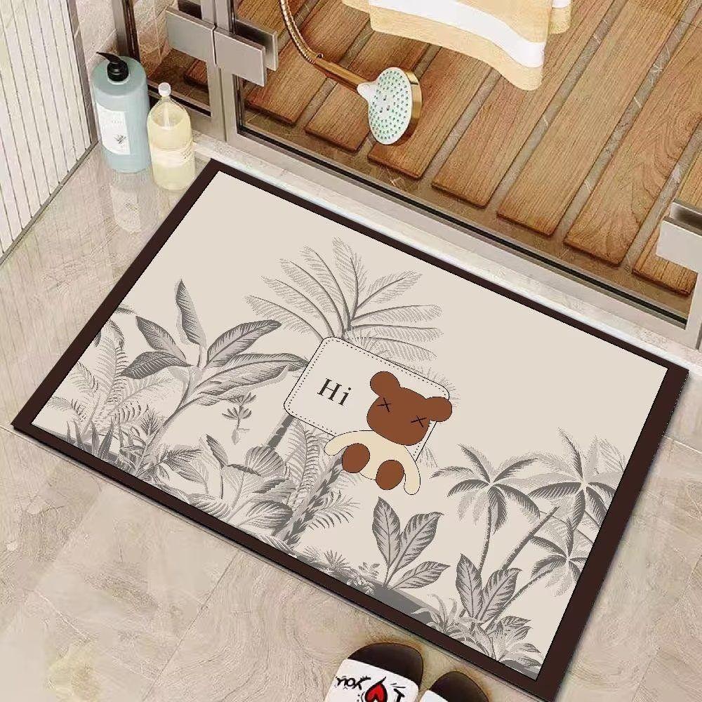 Absorbent floor mat Quick-drying bathroom Bathroom Household entrance Premium non-slip foot mat Toilet diatom mud cushion
