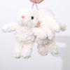 Cute Hanging Ear  Bunny Plush Keychain Long-eared Rabbit Plushie Doll Stuffed Animal Backpack Pendants Women Gift Car Key Chain