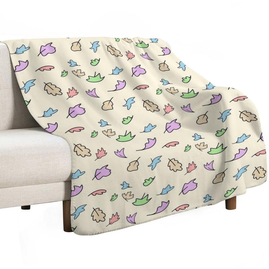 Heartstopper Blätter Wurfdecke Weiche Einfarbige Decke für Sofa Bett