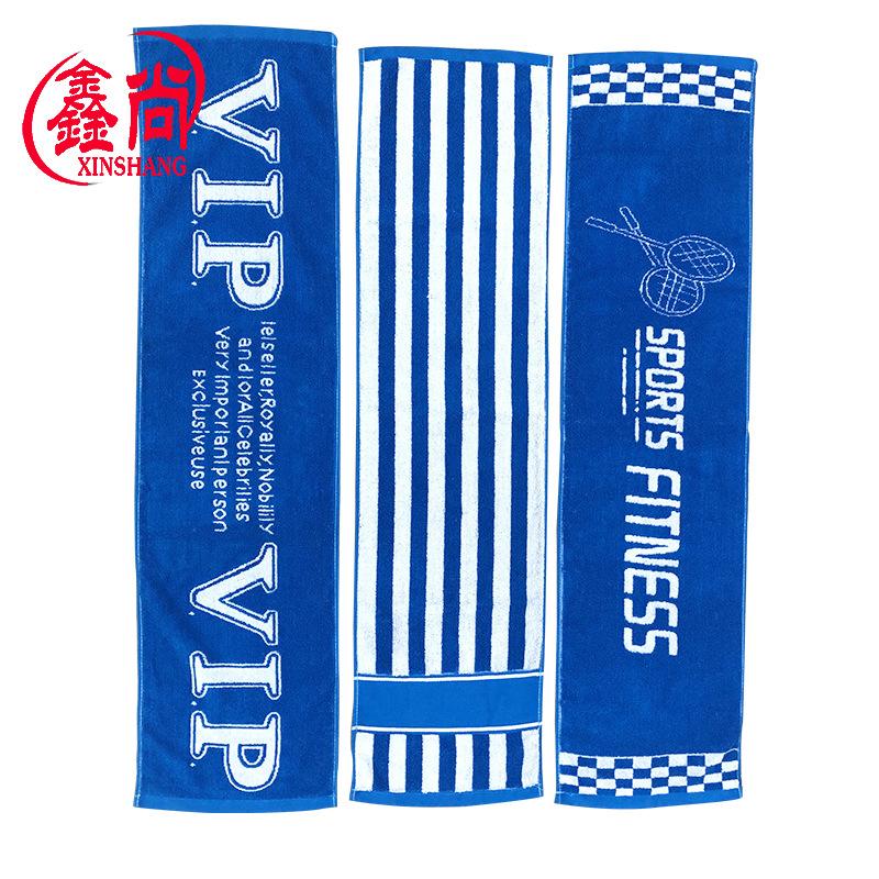 Towel pure cotton yarn-dyed towel absorbent fitness marathon sports towel