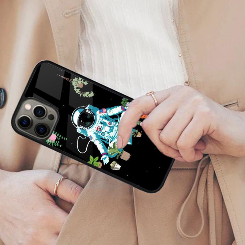 Space Moon Astronaut Universe Magnetic Phone Case For APPLE iPhone 17 Air 16 14 13 12 Pro Max 15 Plus Wireless MagSafe Cover